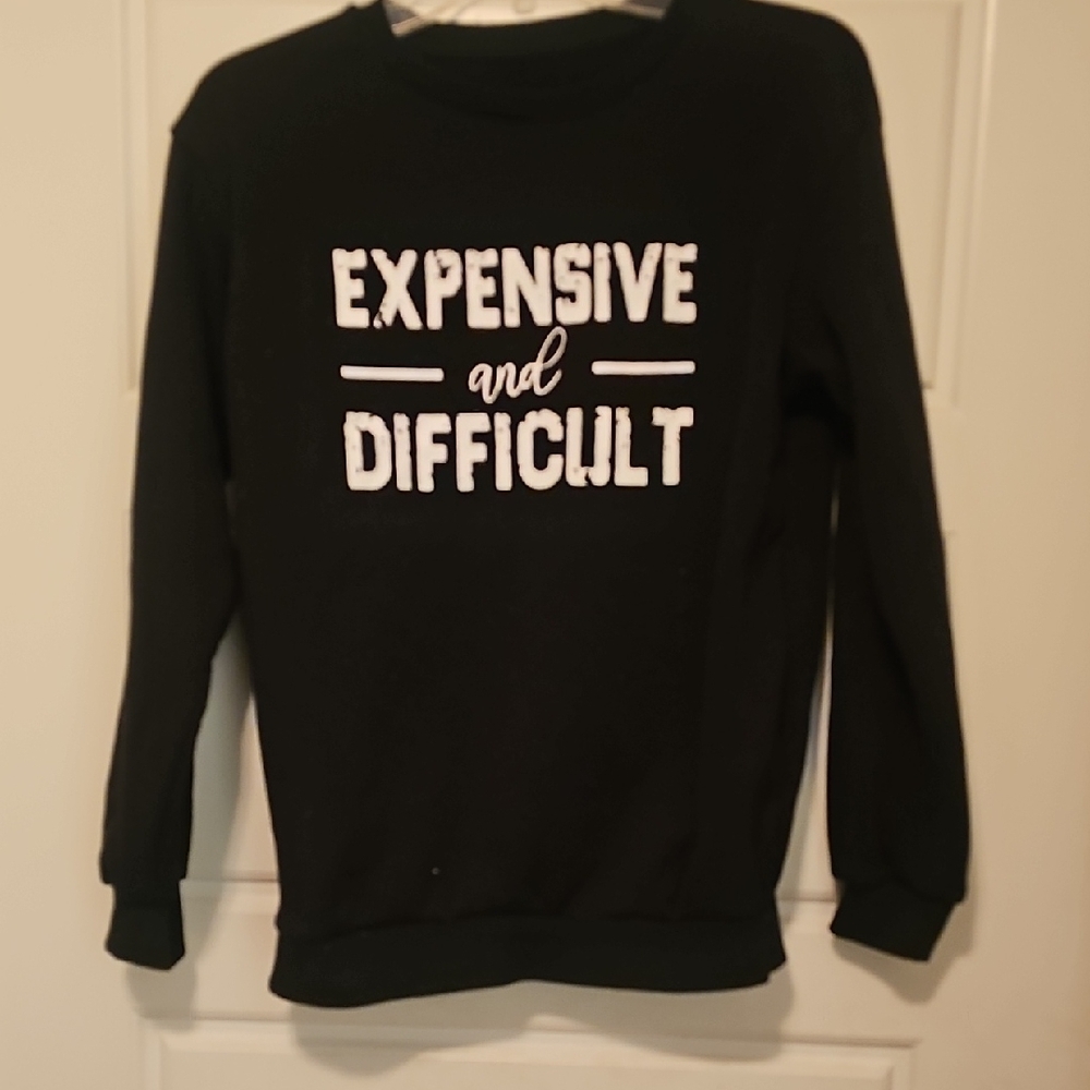 SHEIN Expensive & Difficult Sweatshirt